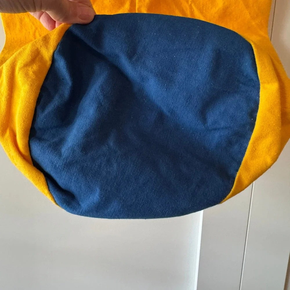 Vintage Cub Scout‎ Day Camp Drawstring Bag Yellow Blue Harvey Cartoons